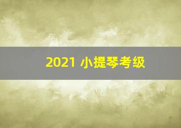 2021 小提琴考级